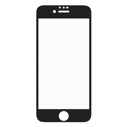 Illustration af smartphone med rund hjemknap og Elite Extreme Curved skærmbeskyttelse til iPhone 6/7/8/SE.