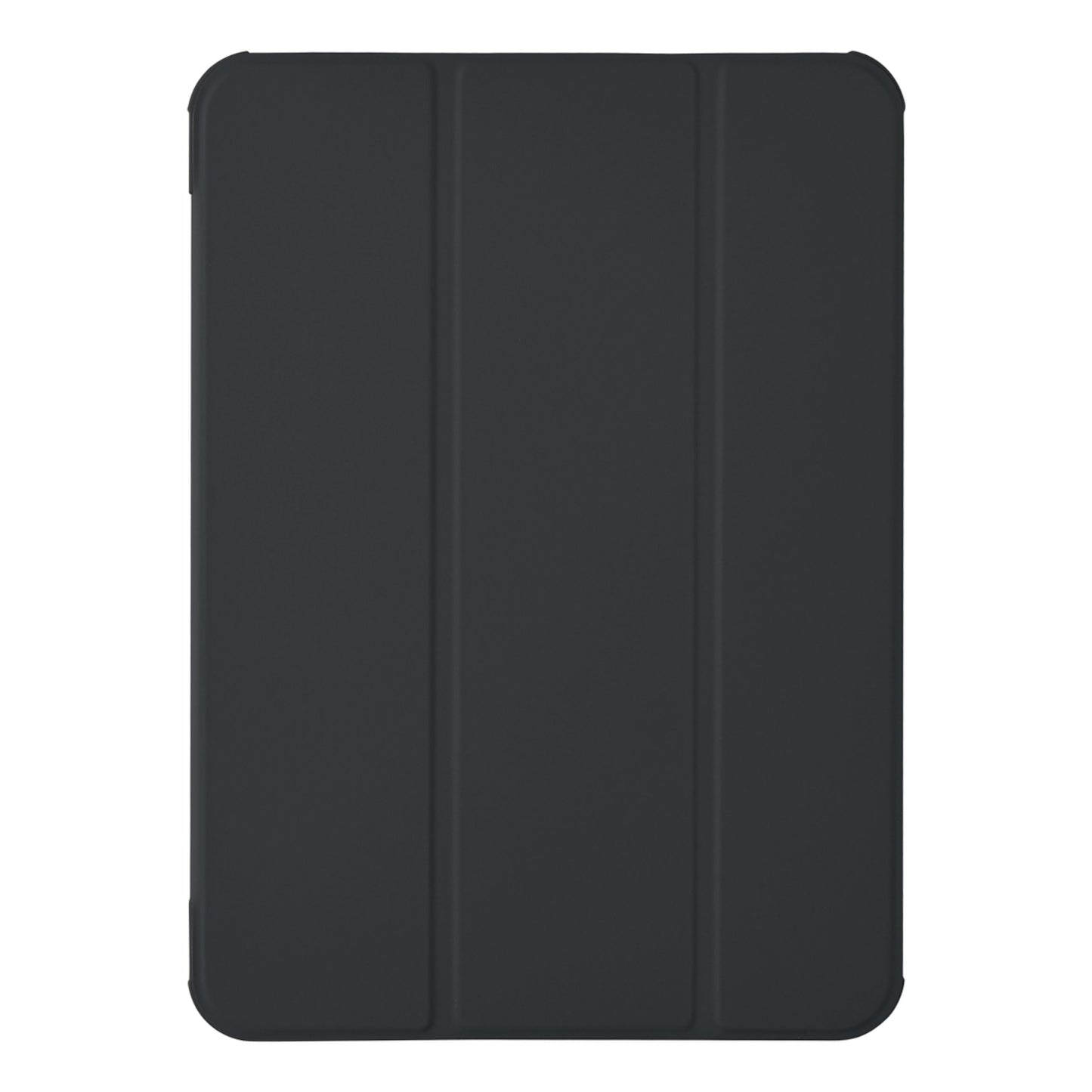 Book Case cover til iPad 10,9 (10. gen.), sort, tri-fold front, set lukket fra ovn.
