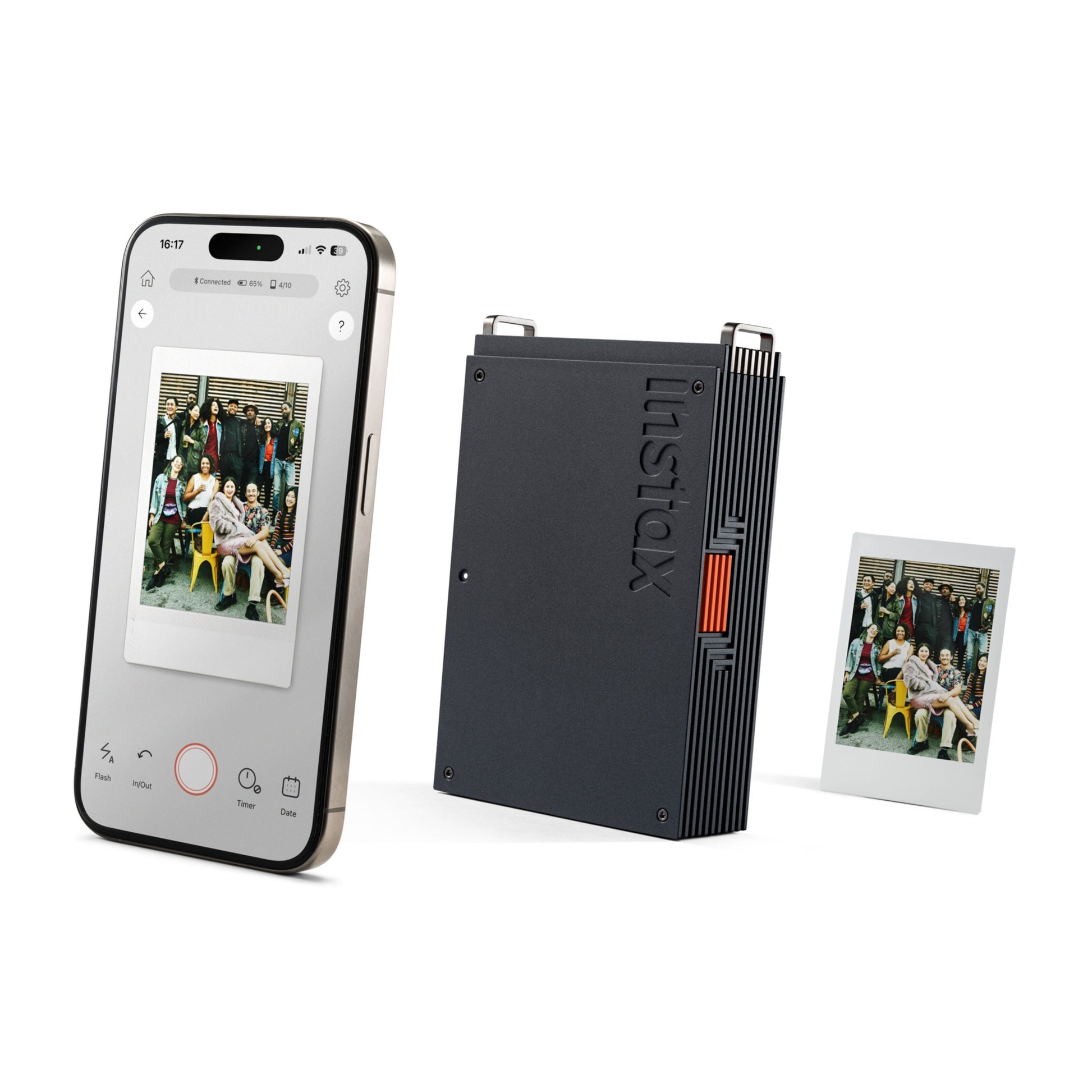 Fujifilm instax mini Link+ sorterer fotoskrivere med smartphone foto-redigeringsapp og instant print på instax mini-film.