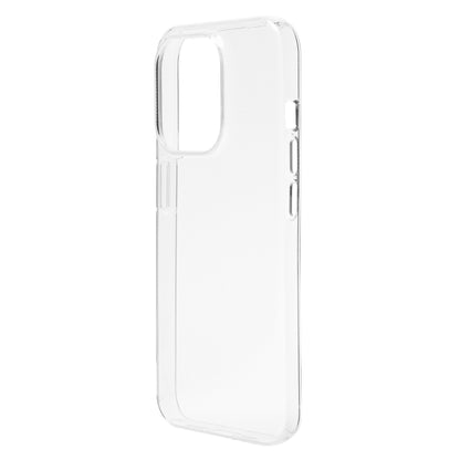Second Skin gennemsigtigt cover til iPhone 15 Pro klar med udskæringer til kamera, knapper og opladningsport.