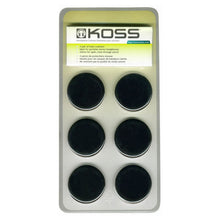 Koss Porta Pro Extra hovedtelefonpuder, sort skum, 3 par i klar plastikpakke med Koss-logo, til Koss stereo-hovedtelefoner.