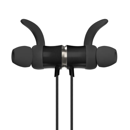 Supra Nitro-X2 trådløse in-ear hovedtelefoner sort med ørekroge, kabel, magnetisk samling, Bluetooth 5.0, svedsikkert design.