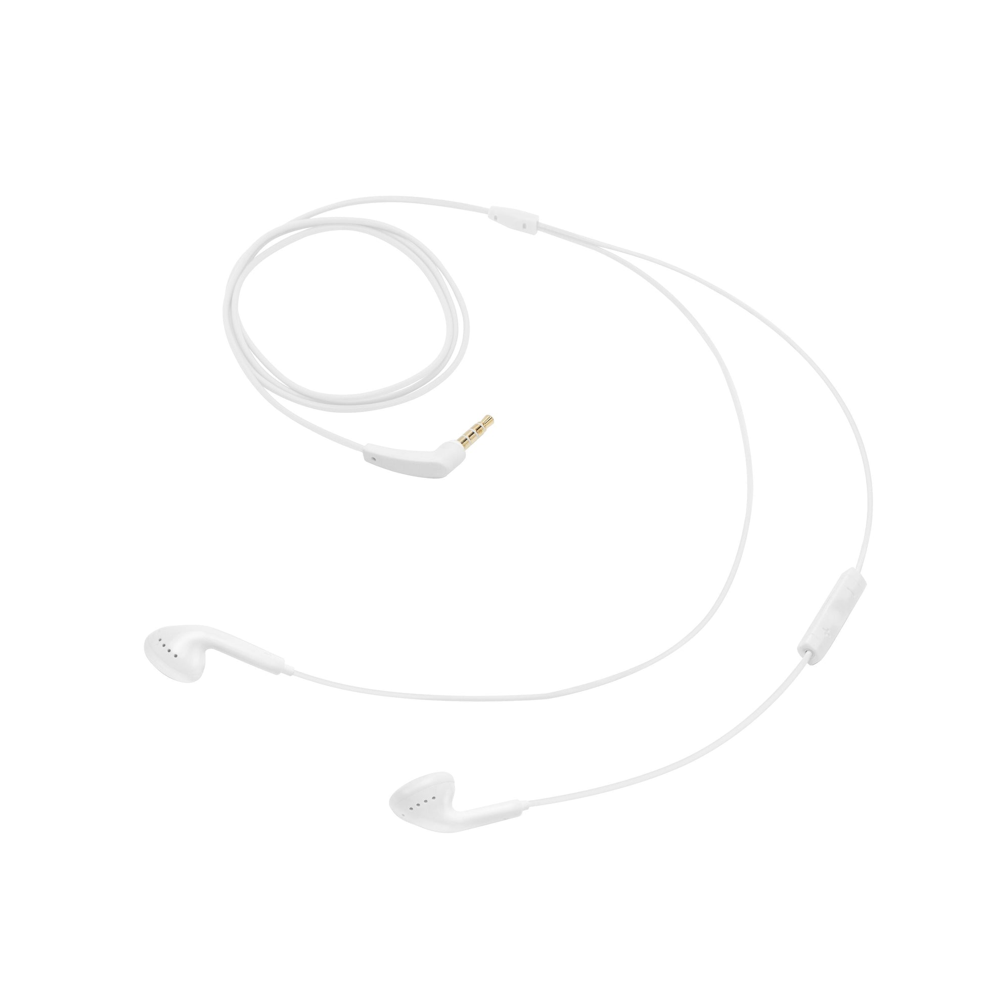 Linocell Nova hovedtelefoner 3,5 mm med inline mikrofon, hvid.