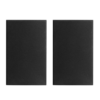 Nikabe S4 aktive højttalere, sort stof, rektangulær form, med RCA-tilslutning og Bluetooth.