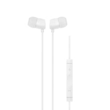 Linocell In-ear Lightning-hovedtelefoner, hvid, fjernbetjening med plus/minus-knapper, Apple MFI-certificeret.