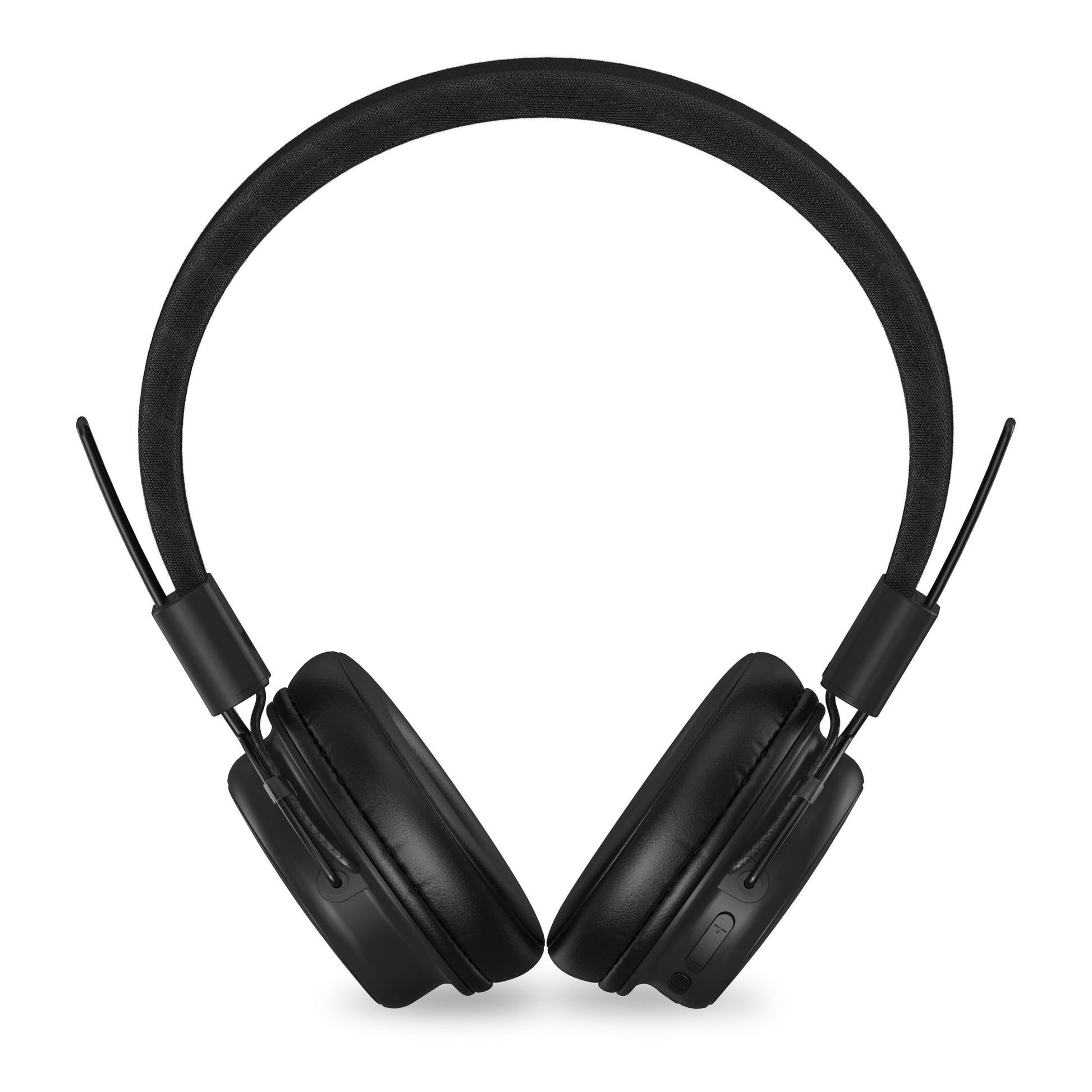 Linocell trådløse on-ear hovedtelefoner sort, polstret bøjle og ørepuder, Bluetooth 5.3, knapper på ørekop.