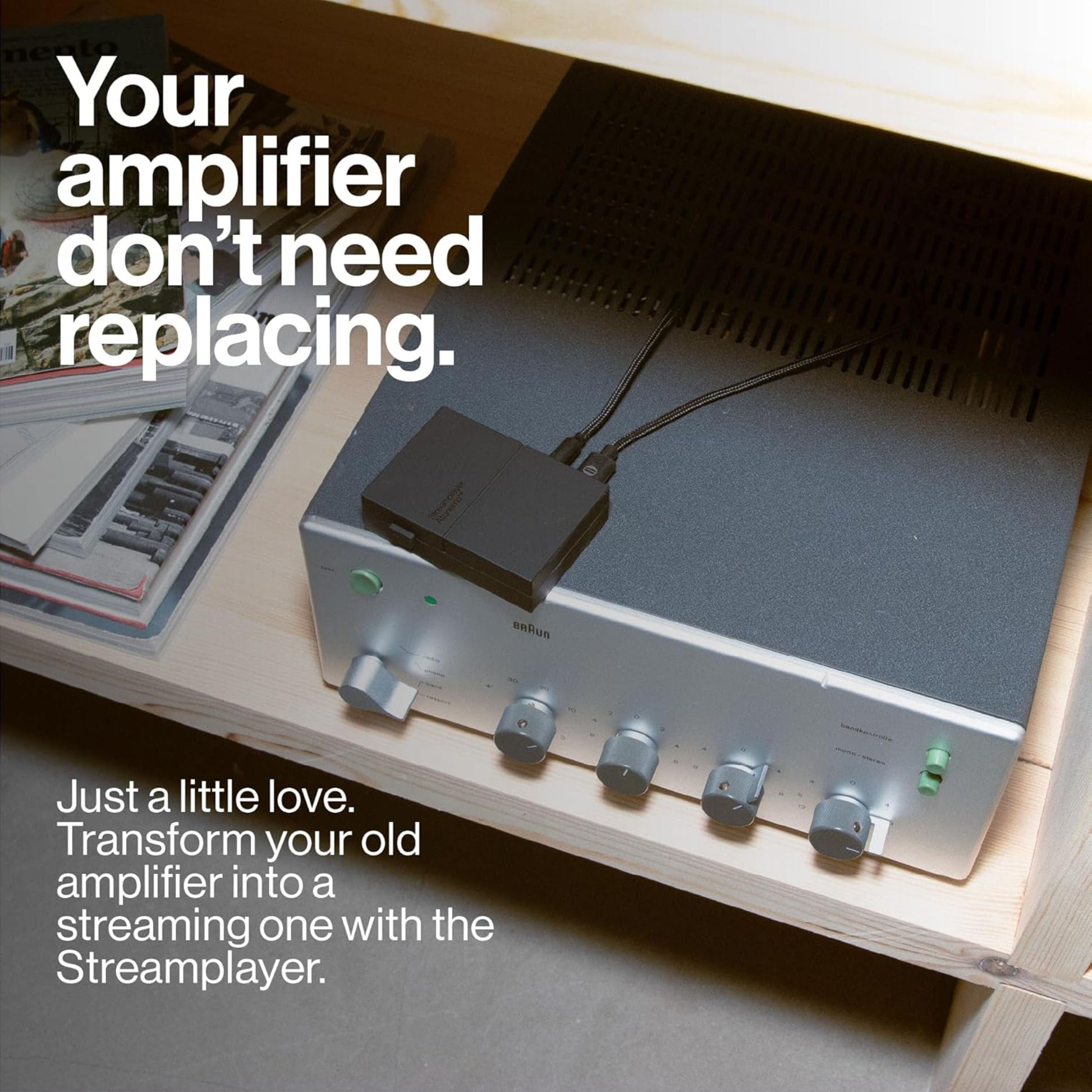 Atonemo Streamplayer netværksstreamer sorterer til opgradering af ældre forstærker trådløs streaming og AirPlay.