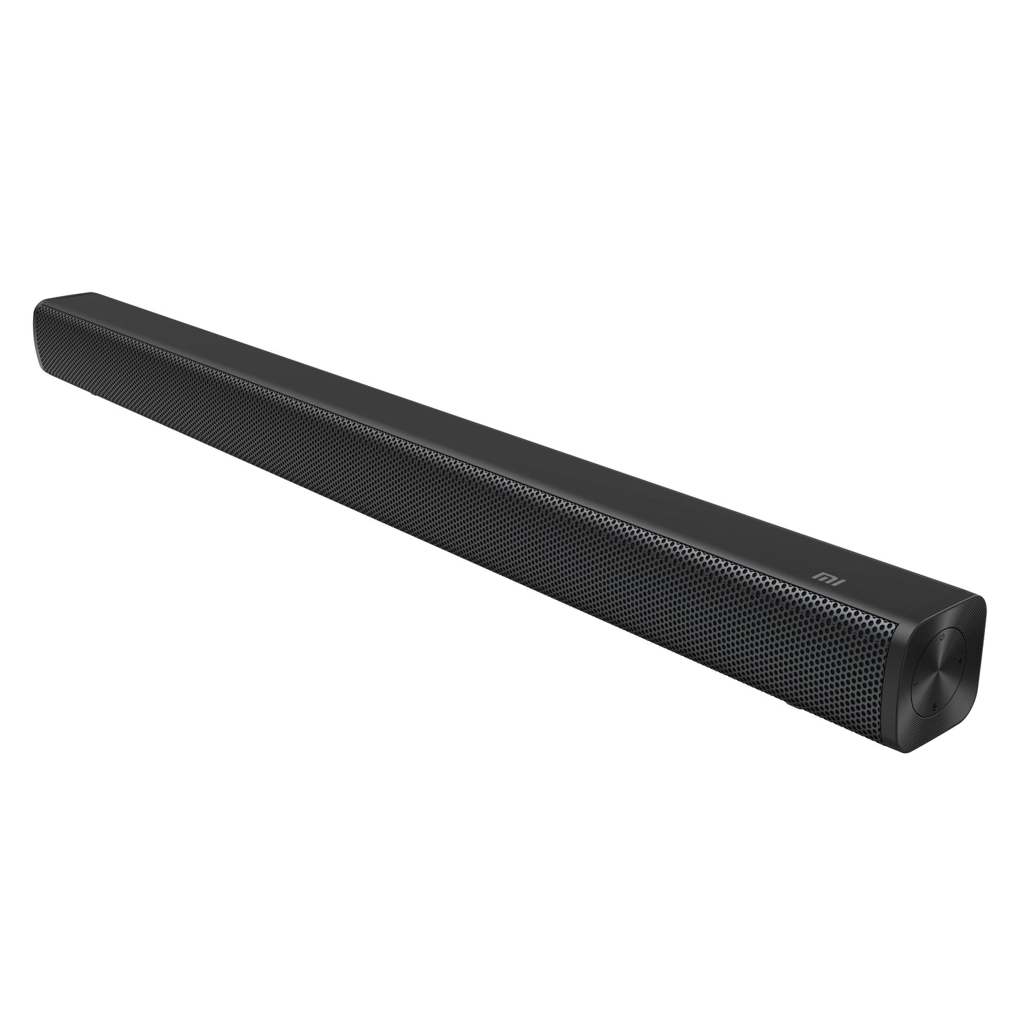 Xiaomi Soundbar 2.0 30W sort, perforeret frontgrill, afrundede ender, 2.0 stereokanaler.