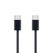 2 slags flettede USB-C 2.0-kabler 0,5 m med synlige stikkender, understøtter 60W opladning.