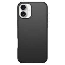 Otterbox Symmetry MagSafe cover til iPhone 16 Plus sort, mat finish, forhøjede kanter ved dobbelt kamera, DROP+ certificeret.