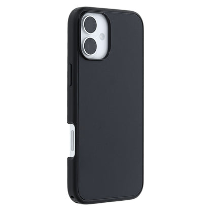 Otterbox Symmetry MagSafe cover til iPhone 16 Plus sort med præcise udskæringer til kamera, knapper og porte, DROP+ beskyttelse.