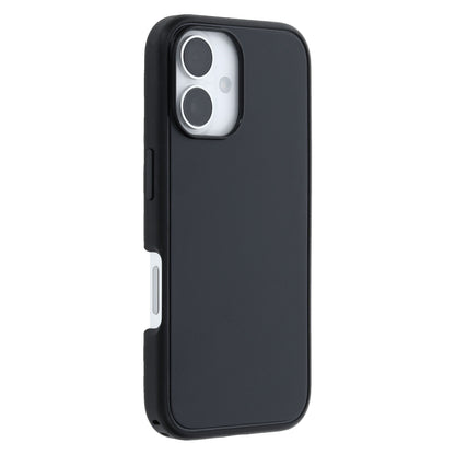 Otterbox Symmetry MagSafe cover til iPhone 16 sort, DROP+ certificeret, mat finish, dobbelte bagkameraer, afrundede kanter.