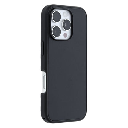 Otterbox Symmetry MagSafe cover til iPhone 16 Pro sort med udskæring til bagkamera, militærstandard beskyttelse.