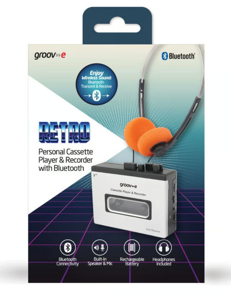 Groov-e kassetteafspiller med Bluetooth