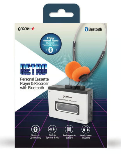 Groov-e kassetteafspiller med Bluetooth