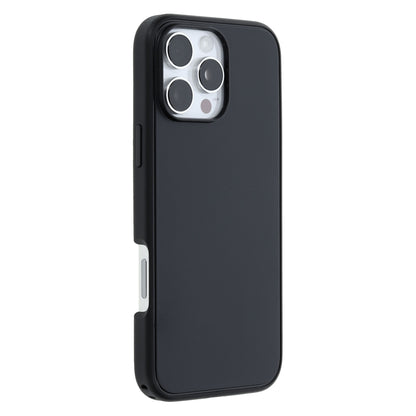 Otterbox Symmetry MagSafe etui til iPhone 16 Pro Max sort, mat finish, udskæringer til knapper, triple kamera og flash.