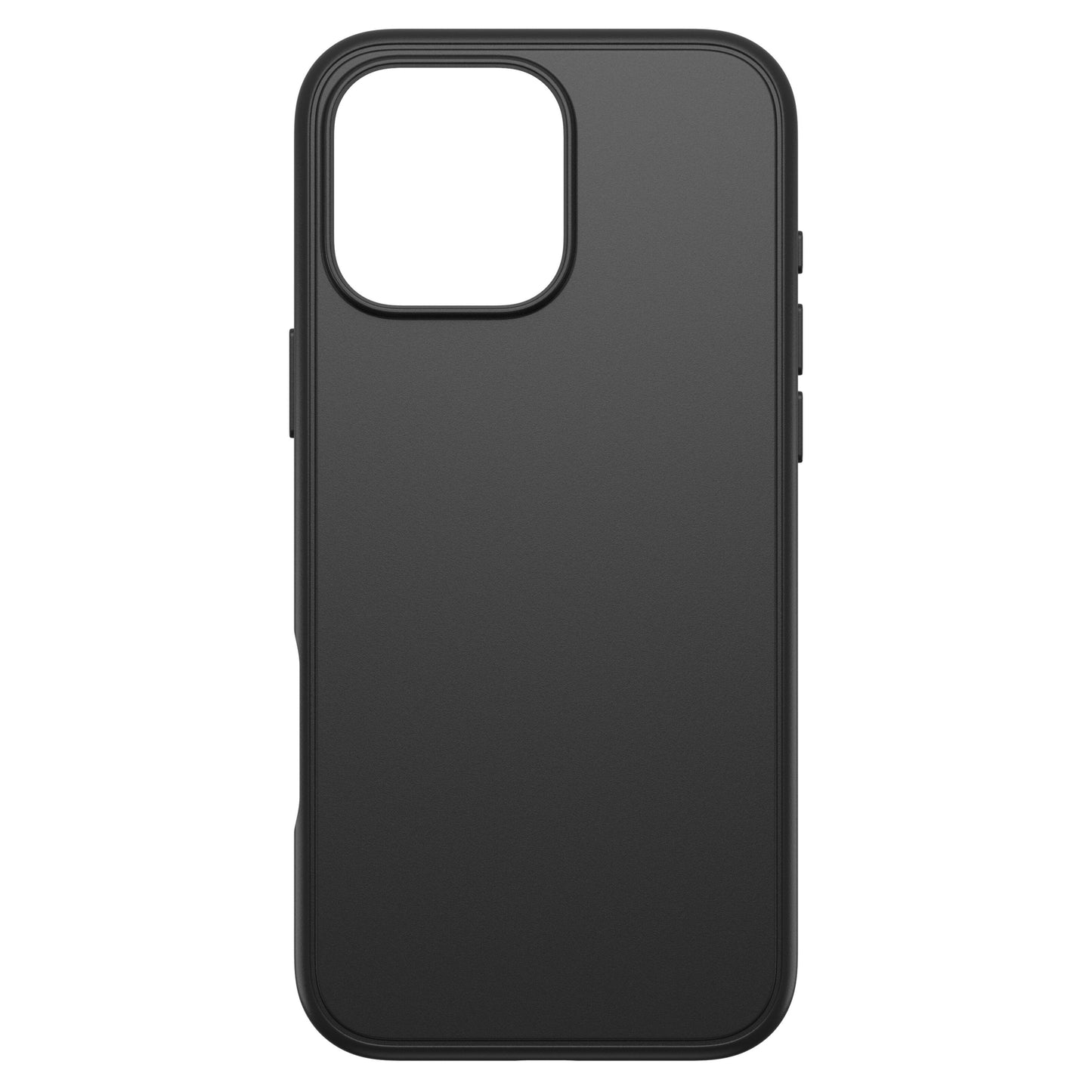Otterbox Symmetry MagSafe cover til iPhone 16 Pro Max sort med stort rektangulært kamerahul øverst til venstre.