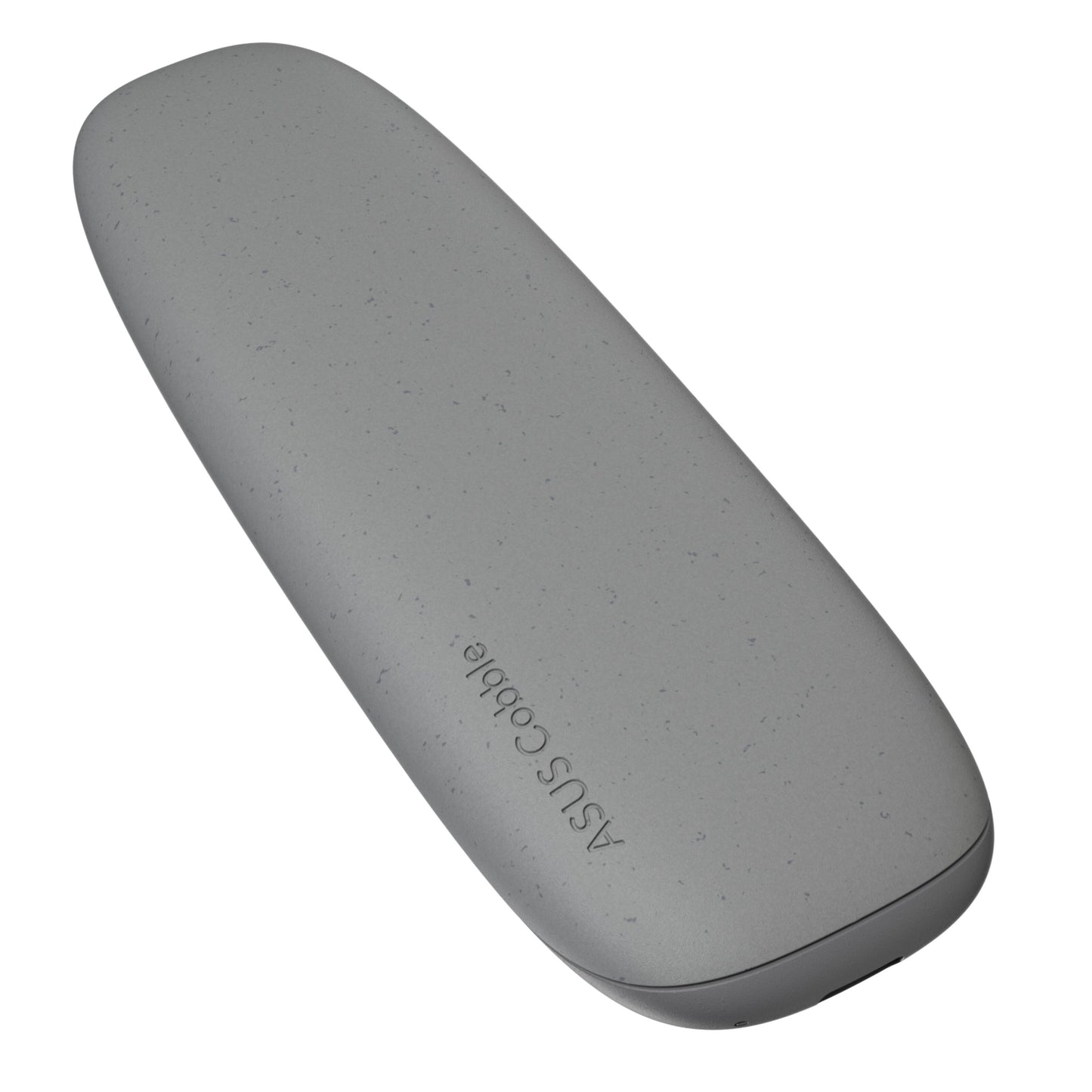ASUS Cobble SSD-kabinet M.2, grå, oval med stænket finish og logo, USB 3.2 Gen 2 til M.2 SSD.