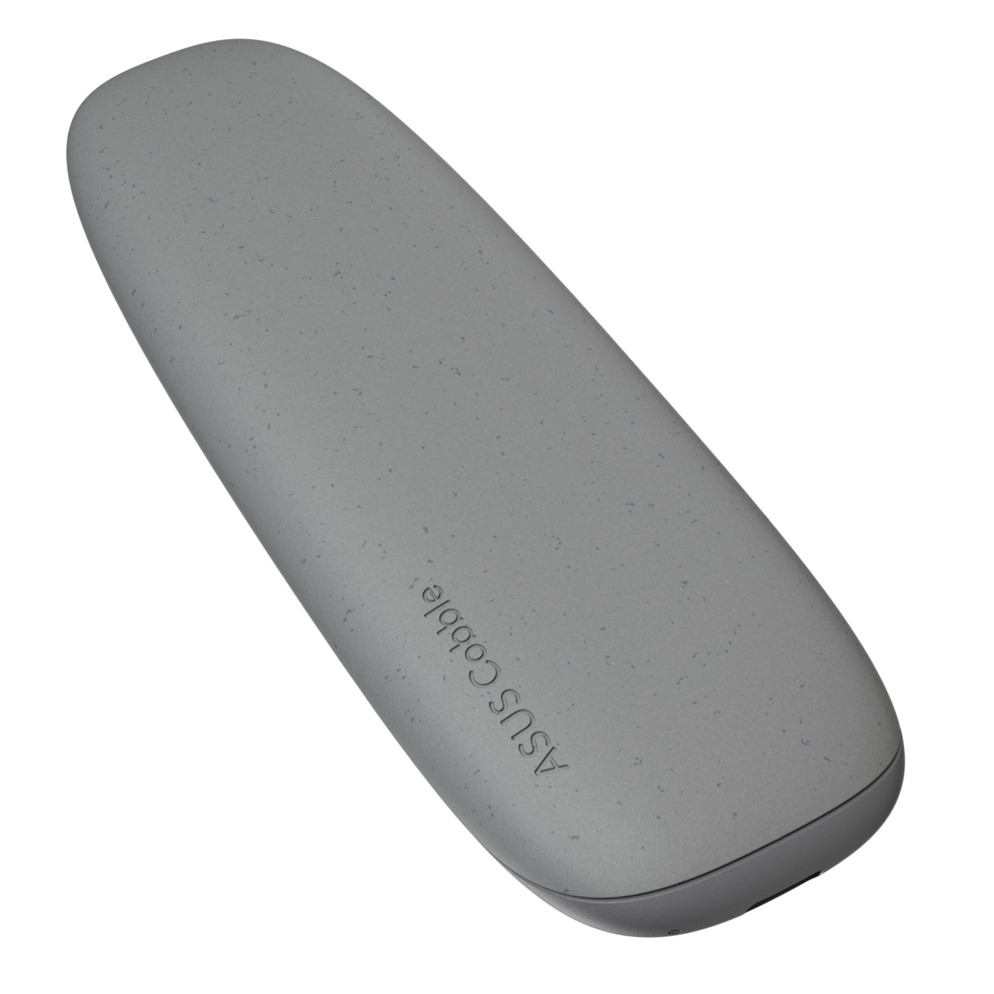 ASUS Cobble SSD-kabinet M.2, grå, oval med stænket finish og logo, USB 3.2 Gen 2 til M.2 SSD.