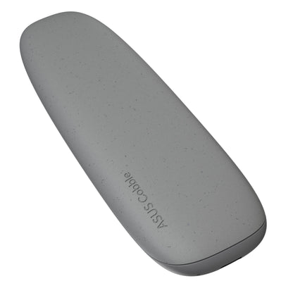 ASUS Cobble SSD-kabinet M.2, grå, oval med stænket finish og logo, USB 3.2 Gen 2 til M.2 SSD.