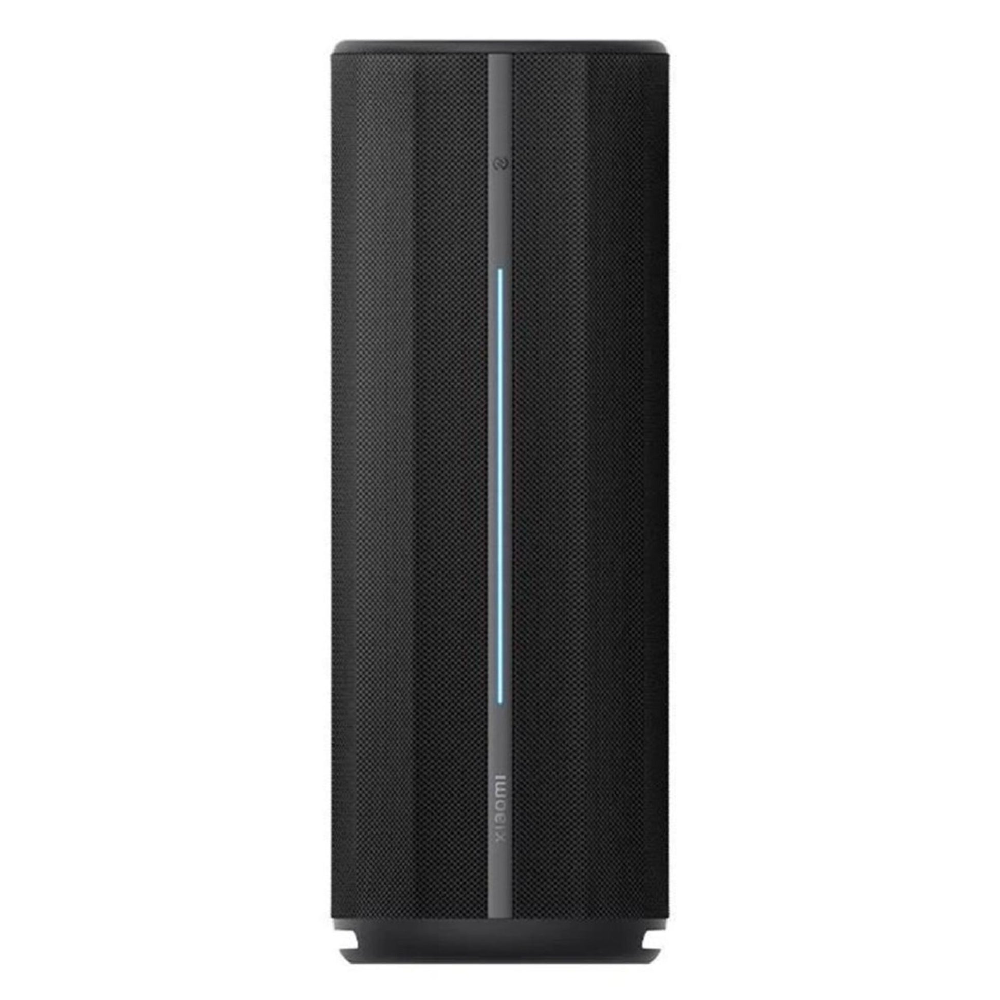 Xiaomi Trådløs højttaler 40W sort, cylinderformet med midterste blå lodret LED-stribe.