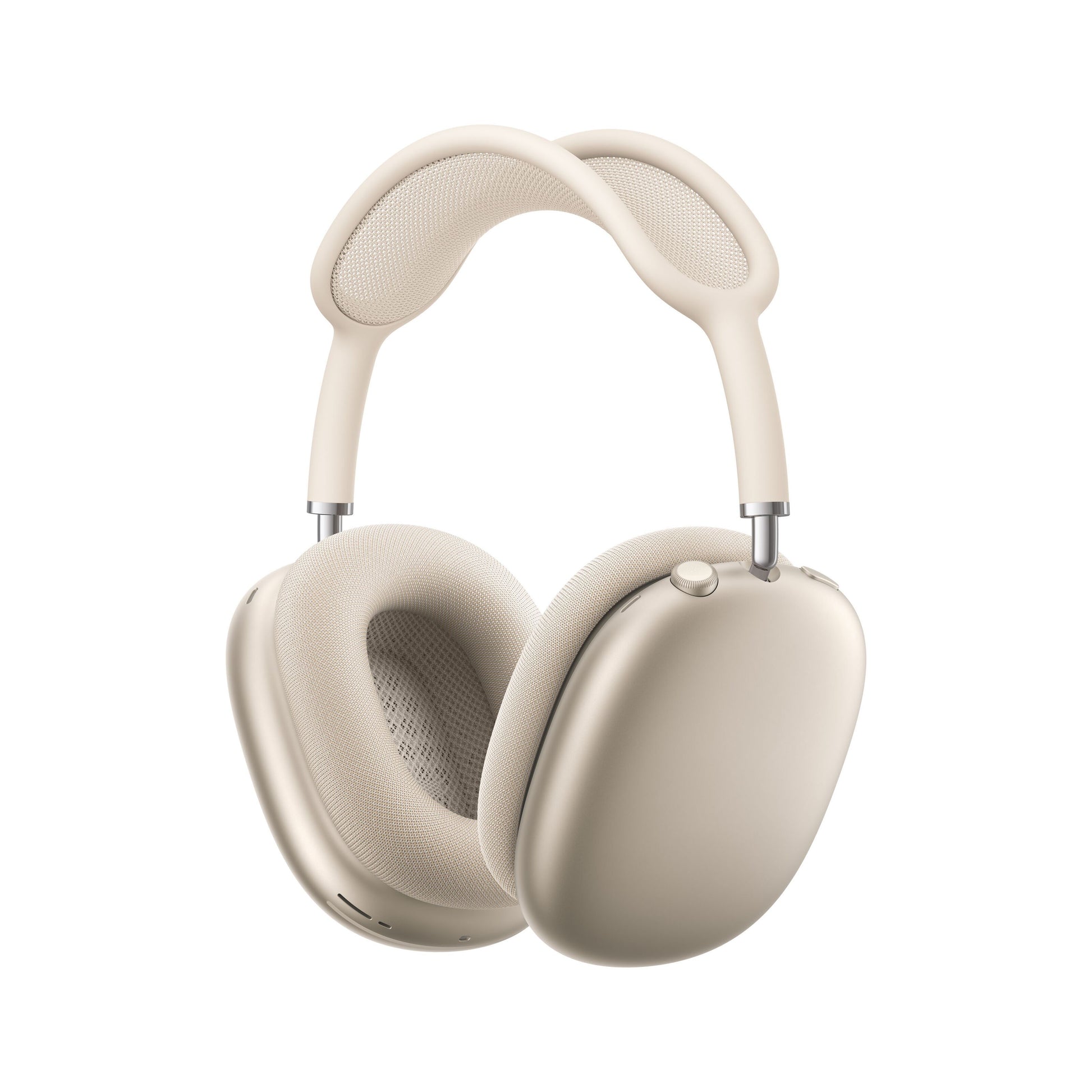 Apple AirPods Max over-ear hovedtelefoner Stjernelys, mesh-hovedbøjle, bløde ørepuder, aktiv støjreduktion.