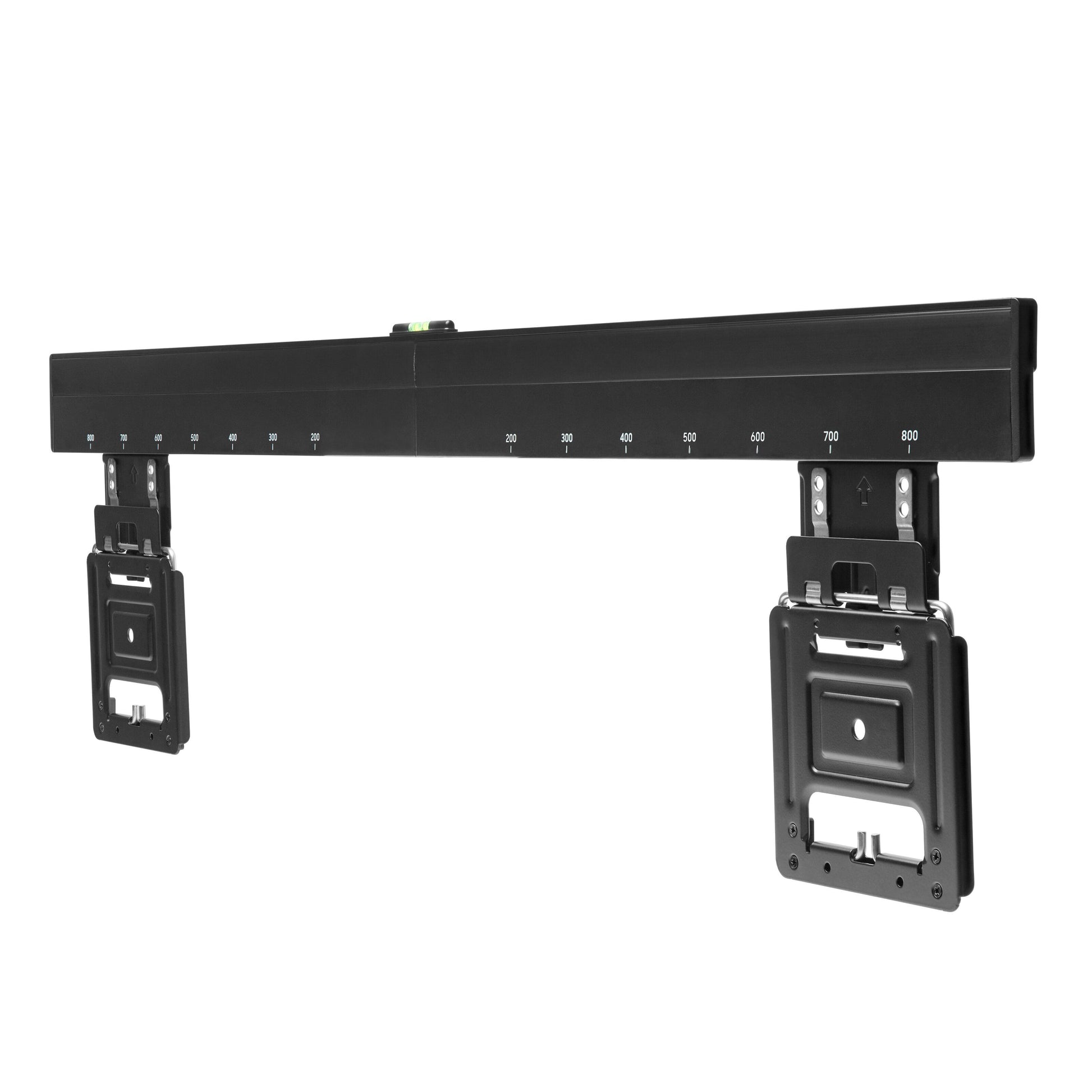 Luxorparts Vægbeslag XL sort justerbart TV vægbeslag med målemarkeringer og to monteringsplader til 43-100" TV.