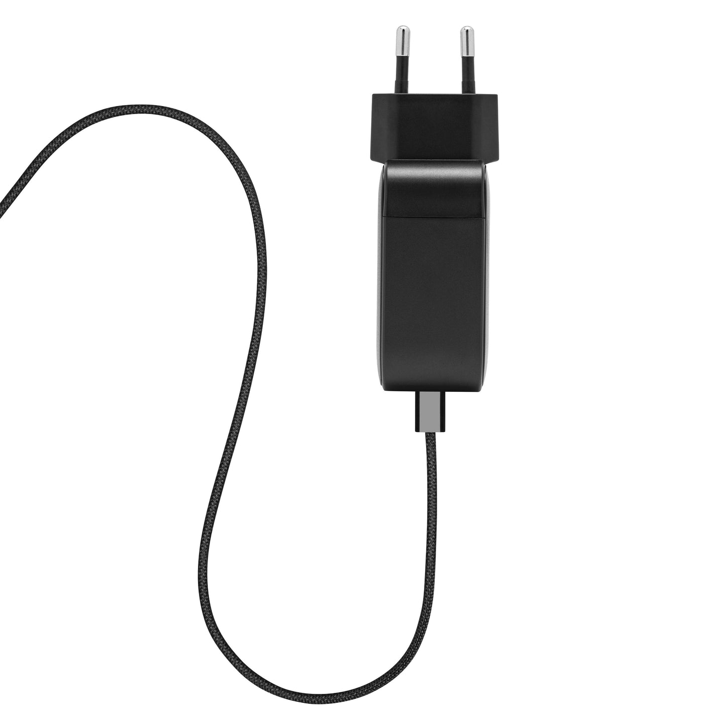 Linocell USB-C 2.0 kabel sort 2 m flettet design understøtter 240 W opladning.