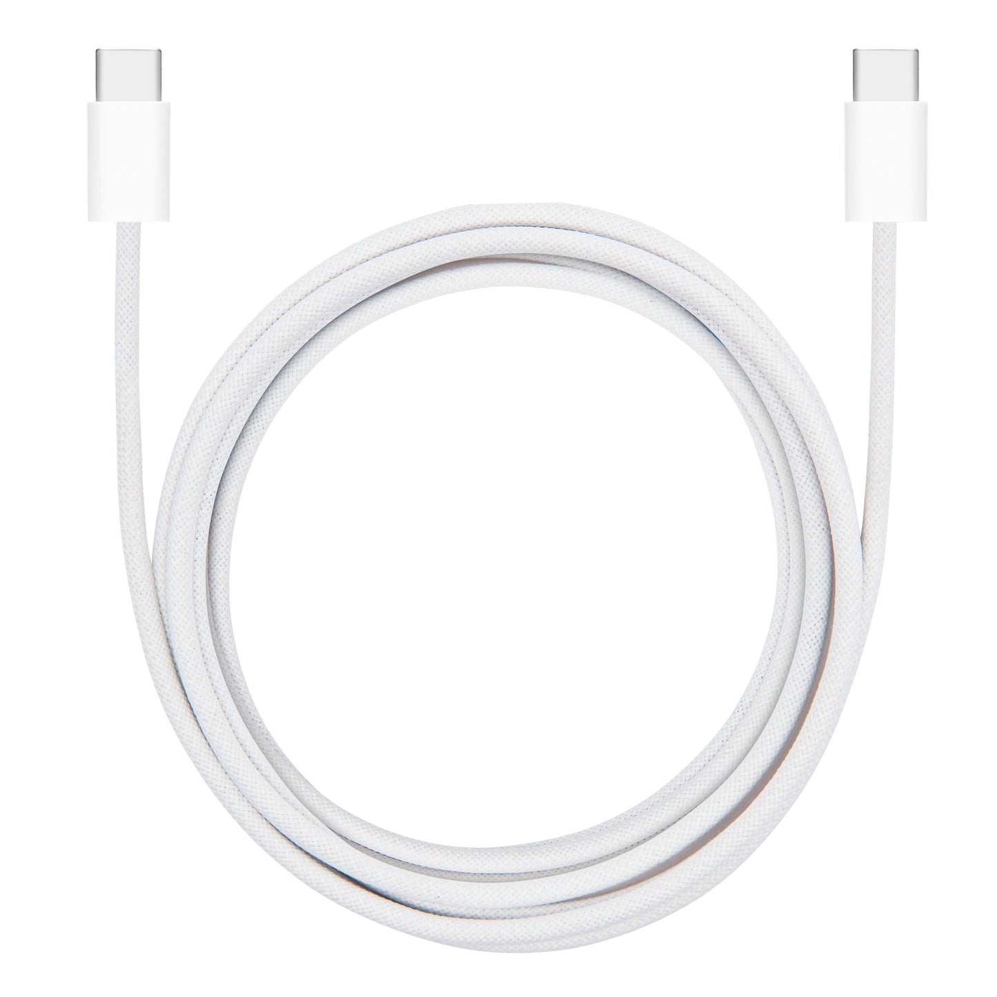 Flettet USB-C 2.0-kabel 2 m med USB-C stik i begge ender understøtter opladning op til 240 W.