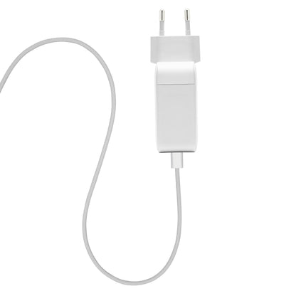 Linocell Flettet USB-C 2.0-kabel, hvid, 2 m, flettet design, understøtter 240 W opladning.