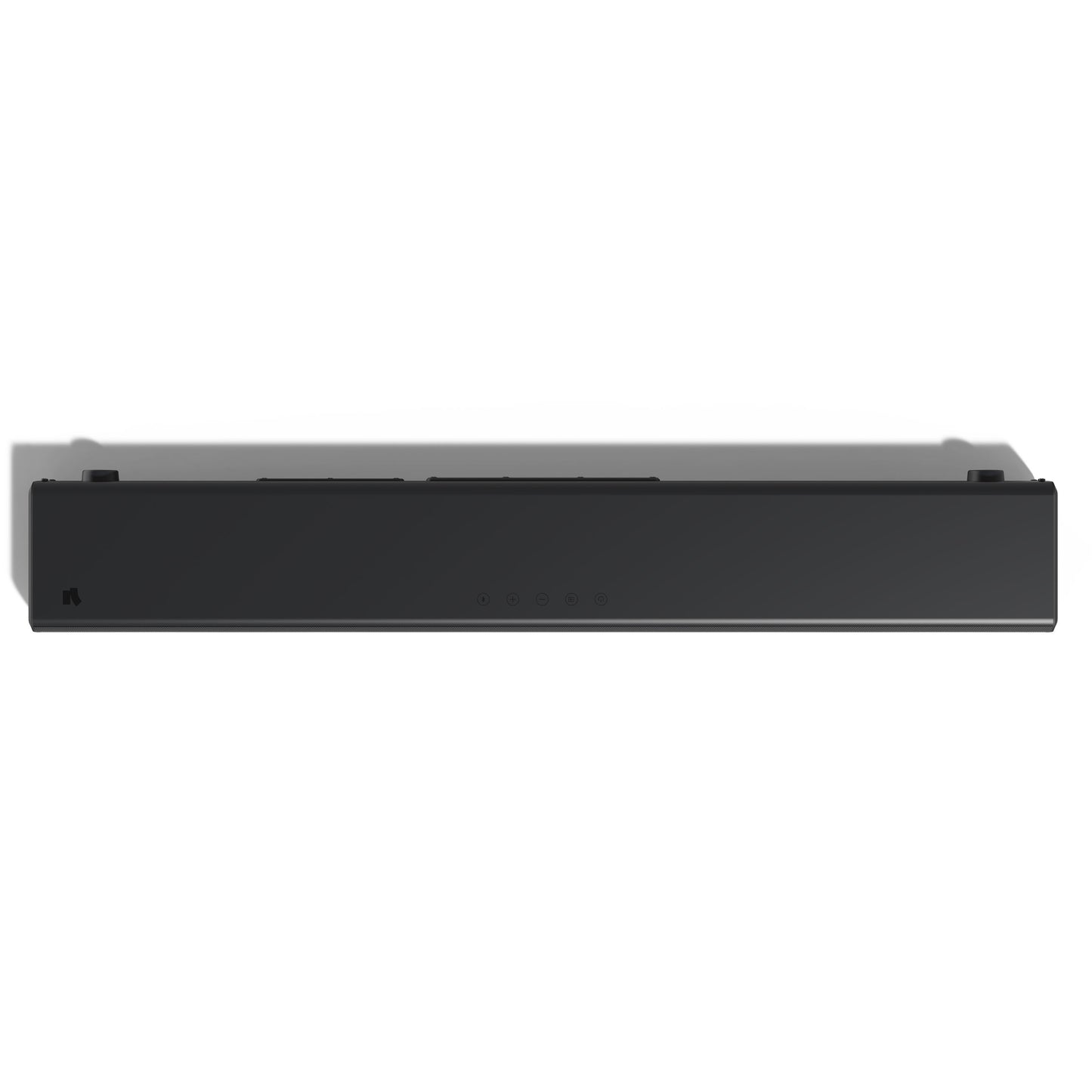 Nomadelic 2.1 Soundbar Loud 750 sort, frontvisning, touch knapper på toppen, Bluetooth soundbar.
