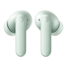 Nothing CMF Buds 2 lysegrønne trådløse in-ear høretelefoner, ovale ørestykker, korte stilke, aktiv støjreduktion.