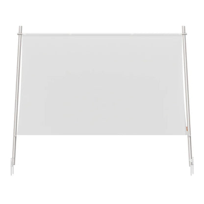 XGIMI bærbar udendørs projektorskærm 70", fritstående, rektangulær, halvtransparent lærred, metalramme.