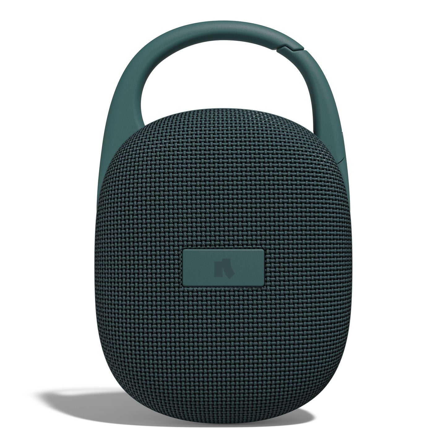 Nomadelic Loud 300 trådløs højttaler grøn, oval, IPX7 vandbeskyttet, struktureret front, integreret bærestrop.