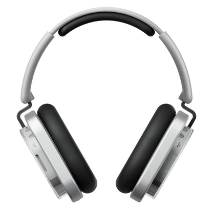 Nothing Headphones (1) trådløse over-ear, hvid med sorte ørepuder og blød hovedbøjle, aktiv støjreduktion.