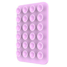 Pink silikoneform, rektangulær, fem rækker lave runde fordybninger egnet til MagMate MagSafe sugekop-holder Rosa.