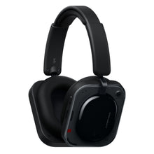Nothing Headphone (a) trådløse over-ear hovedtelefoner sort med firkantede ørekopper, skinnende finish og struktureret bøjle.