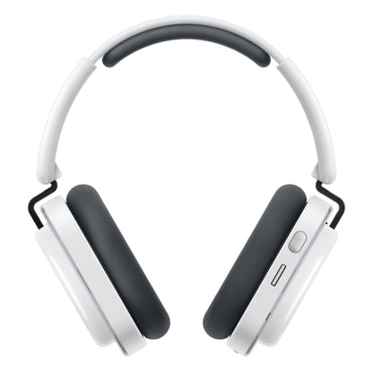 Nothing Headphone (a) trådløse over-ear høretelefoner i hvid med sorte ørepuder, hovedbånd og kontrolknapper på højre ørekop.