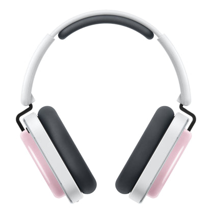 Nothing Headphone (a) trådløse over-ear høretelefoner i hvid og rosa med sorte ørepuder.