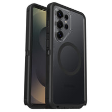 Otterbox Defender Pro XT Clear-cover Galaxy S26 Ultra Dark Side sort/transparent forstærkede hjørner MagSafe cirkel bagkameraer.