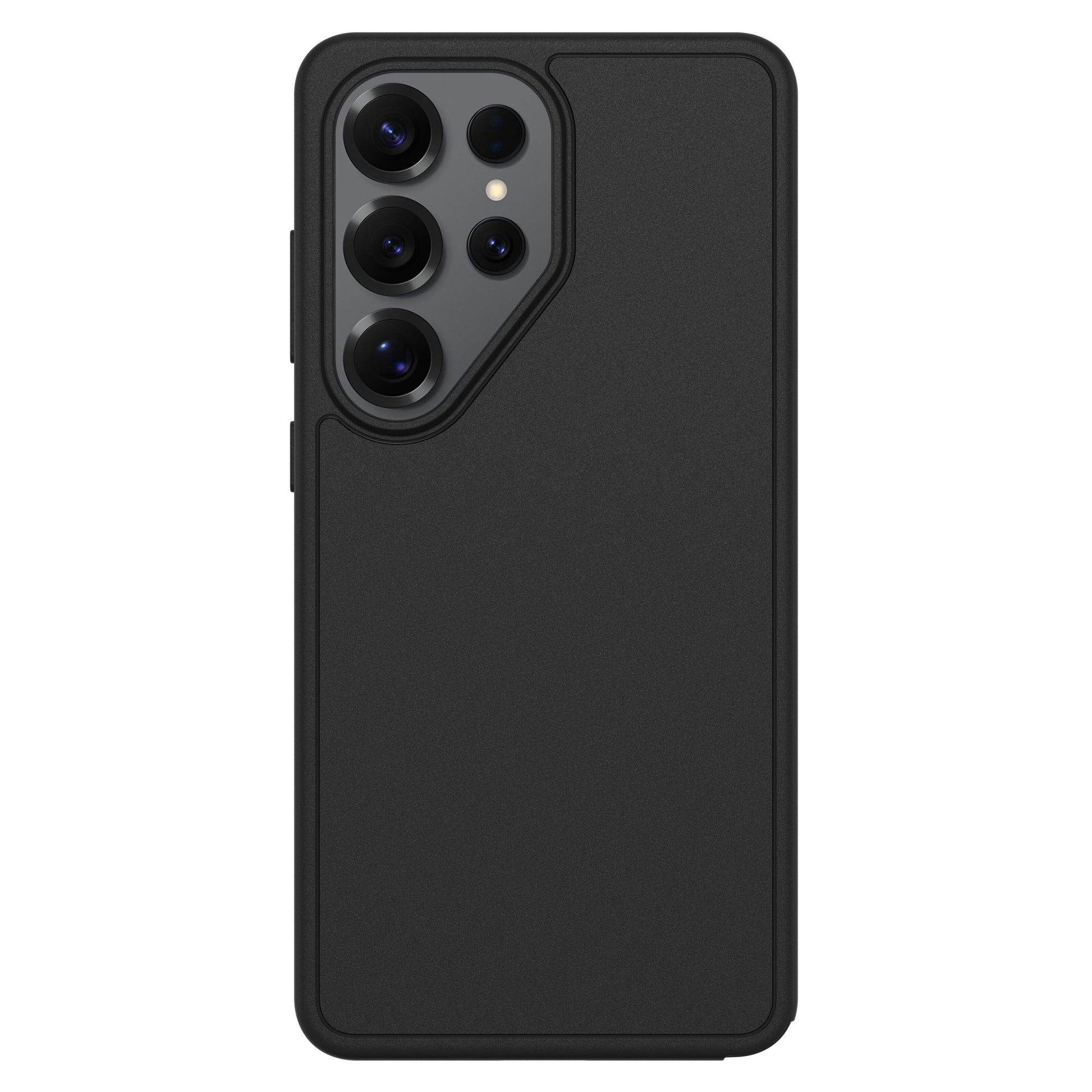Otterbox Symmetry Series cover med magneter til Galaxy S26 Ultra sort, hævet kameraområde, understøtter trådløs opladning.