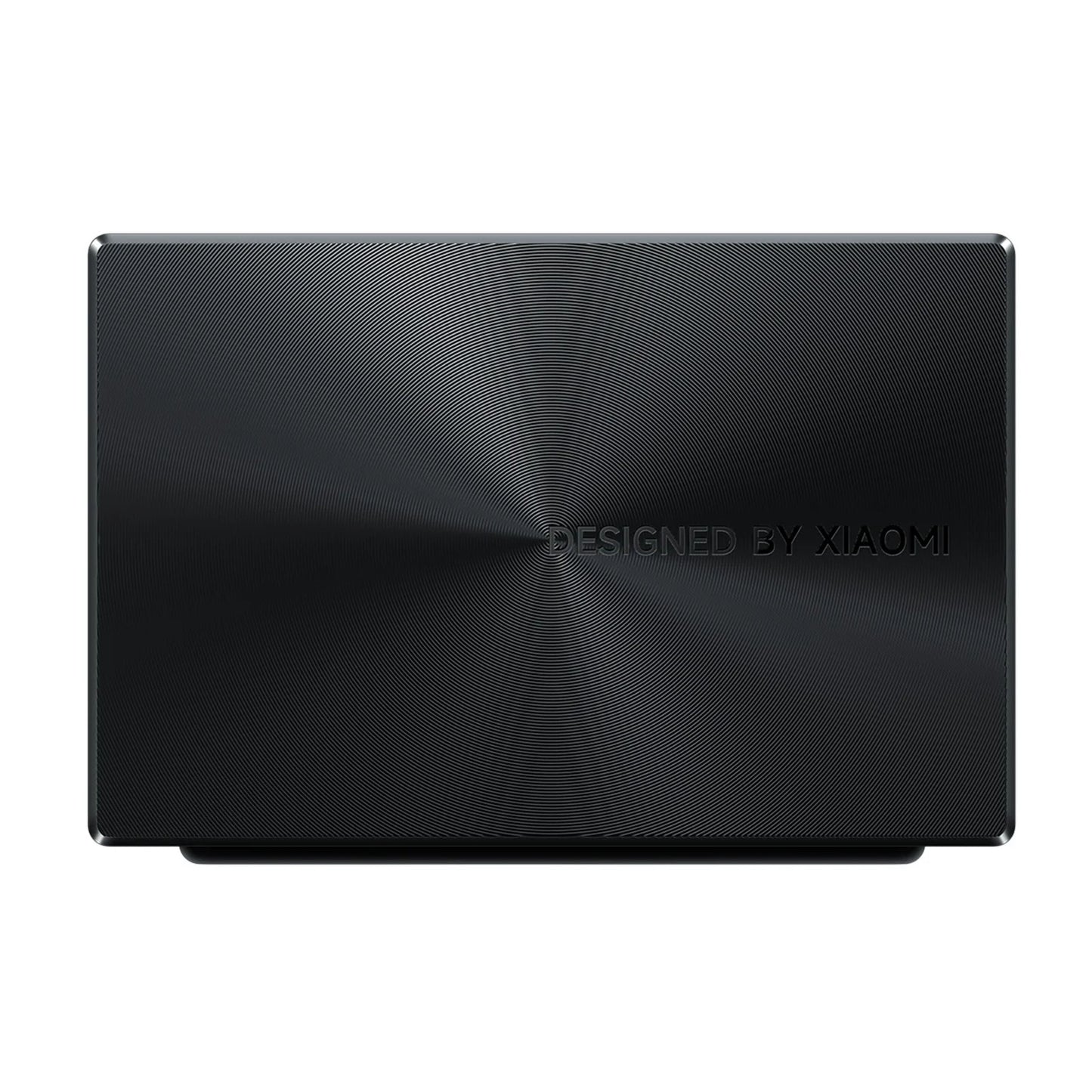 Xiaomi Soundbar Pro 2.1 ch 300W, sort med koncentriske mønstre og DESIGNED BY XIAOMI, Dolby Audio, trådløs subwoofer.