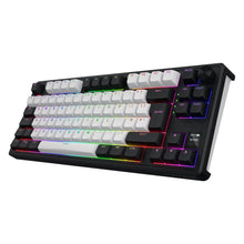 HATOR Skyfall 80 MAG Ultima 8K trådløst gamingtastatur, tenkeyless, sort bund, hvide taster, RGB-lys, magnetiske switches.