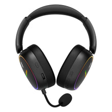 HATOR Phoenix 2 Wireless gamingheadset med indbygget mikrofon, RGB-lys på ørekopper, kontrolknapper og polstret hovedbøjle.