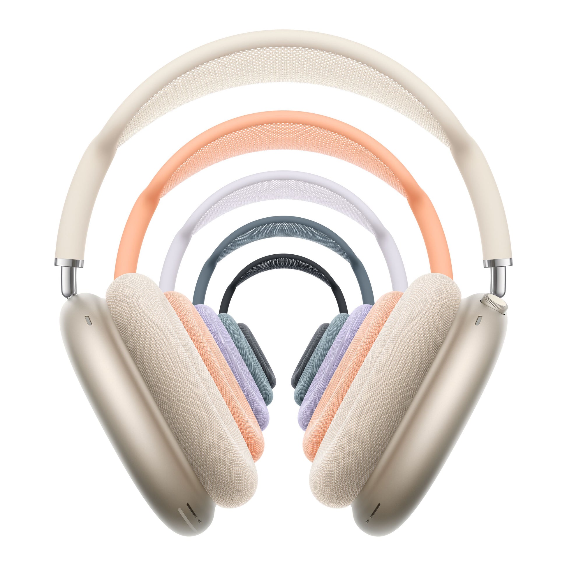 Apple AirPods Max 2 over-ear hovedtelefoner Lilla med aktiv støjreduktion, polstrede ørepuder og hovedbøjle.