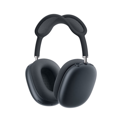 Apple AirPods Max 2 over-ear headset i farven Midnat, mørkegrå med stofhovedbøjle og ørekopper, aktiv støjreduktion.