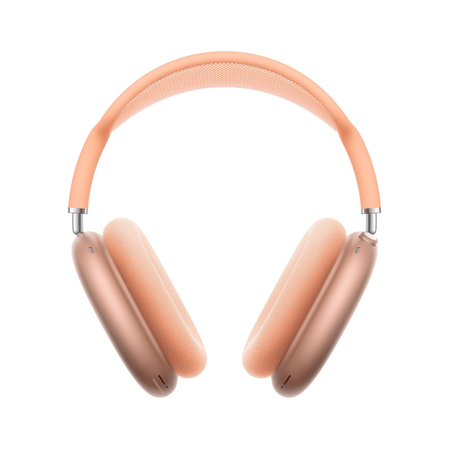 Apple AirPods Max 2 over-ear hovedtelefoner orange med mesh hovedbøjle, bløde ørekopper og aktiv støjreduktion.