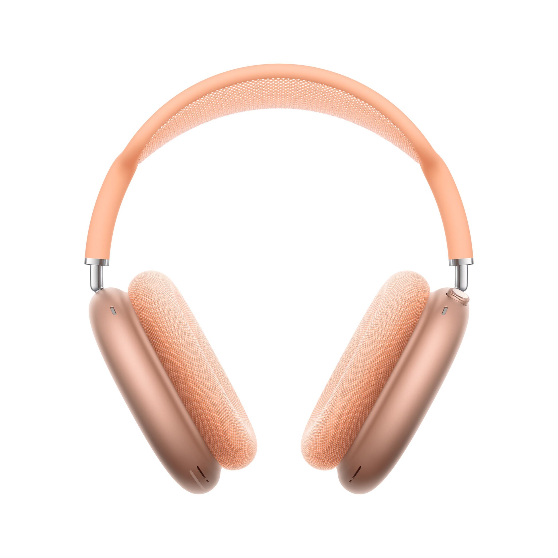 Apple AirPods Max 2 over-ear hovedtelefoner orange med mesh hovedbøjle, bløde ørekopper og aktiv støjreduktion.