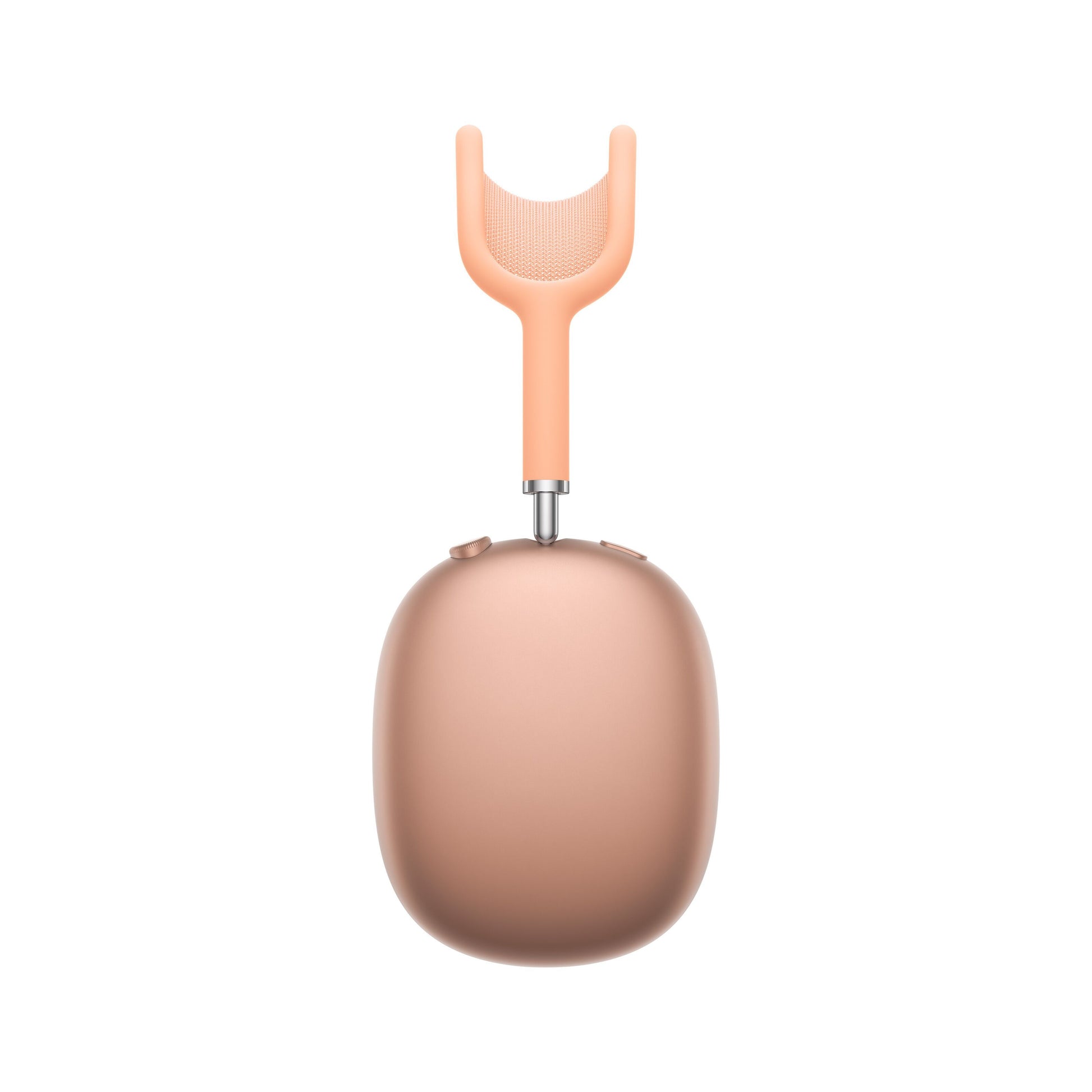 Apple AirPods Max 2 over-ear, orange, ét ørekop, mesh hovedbøjle, slider, aktiv støjreduktion.