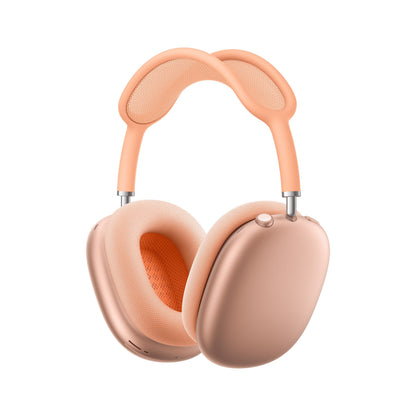 Apple AirPods Max 2 over-ear hovedtelefoner orange, polstrede ørekopper, mesh hovedbøjle, aktiv støjreduktion.